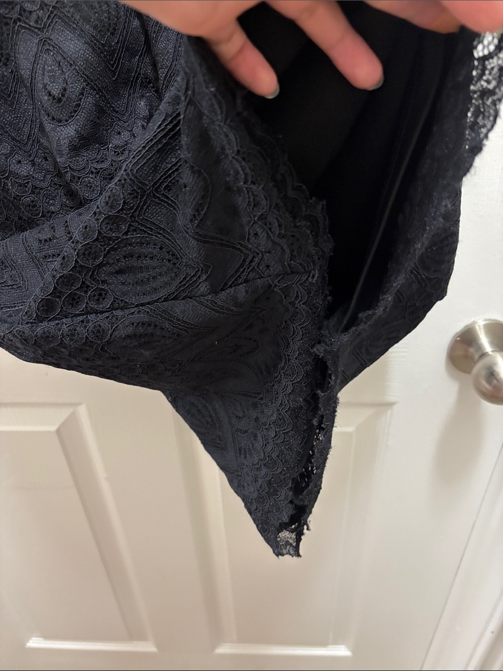Sugarlips Black Lace Long-Sleeve Sheath Dress - Picture 8 of 8